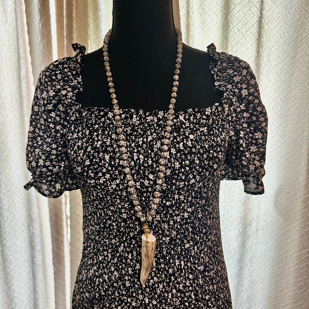 Ladies Floral Long Stretchy Dress
